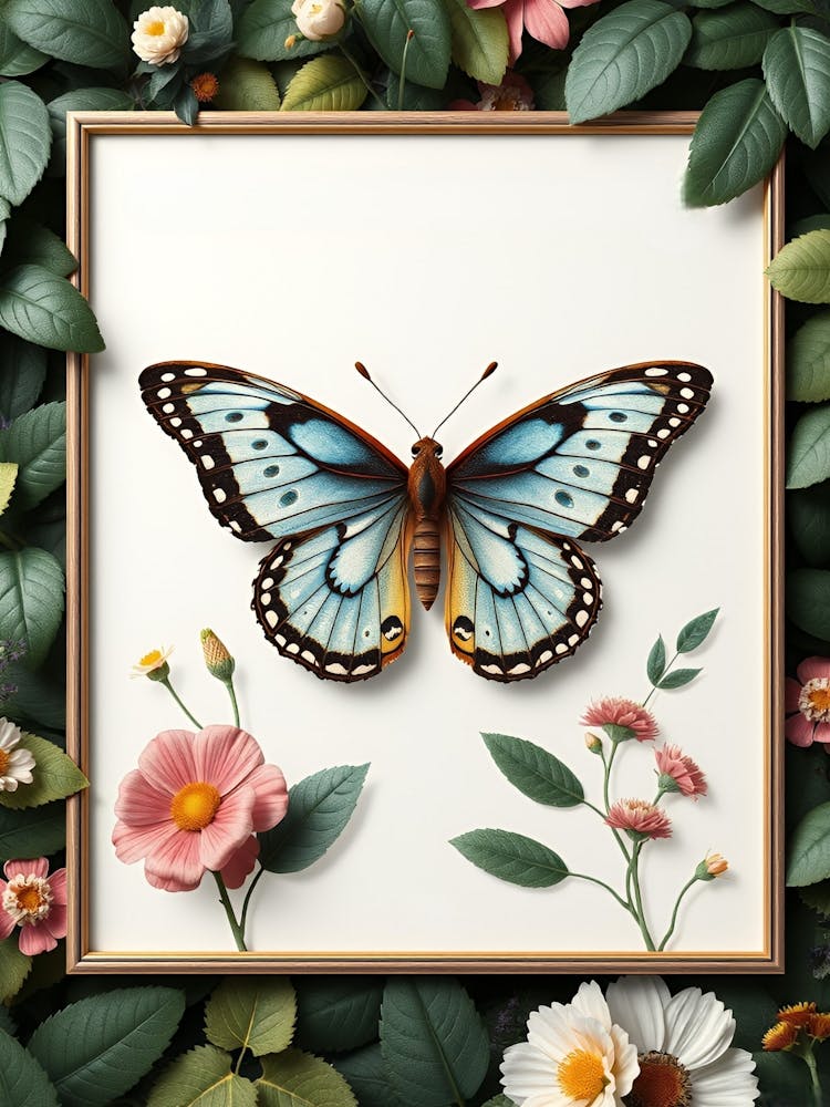 Butterfly In A Frame