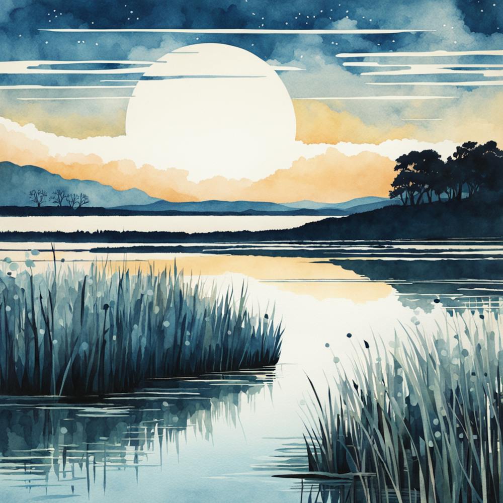 Moonlight Over The Lake