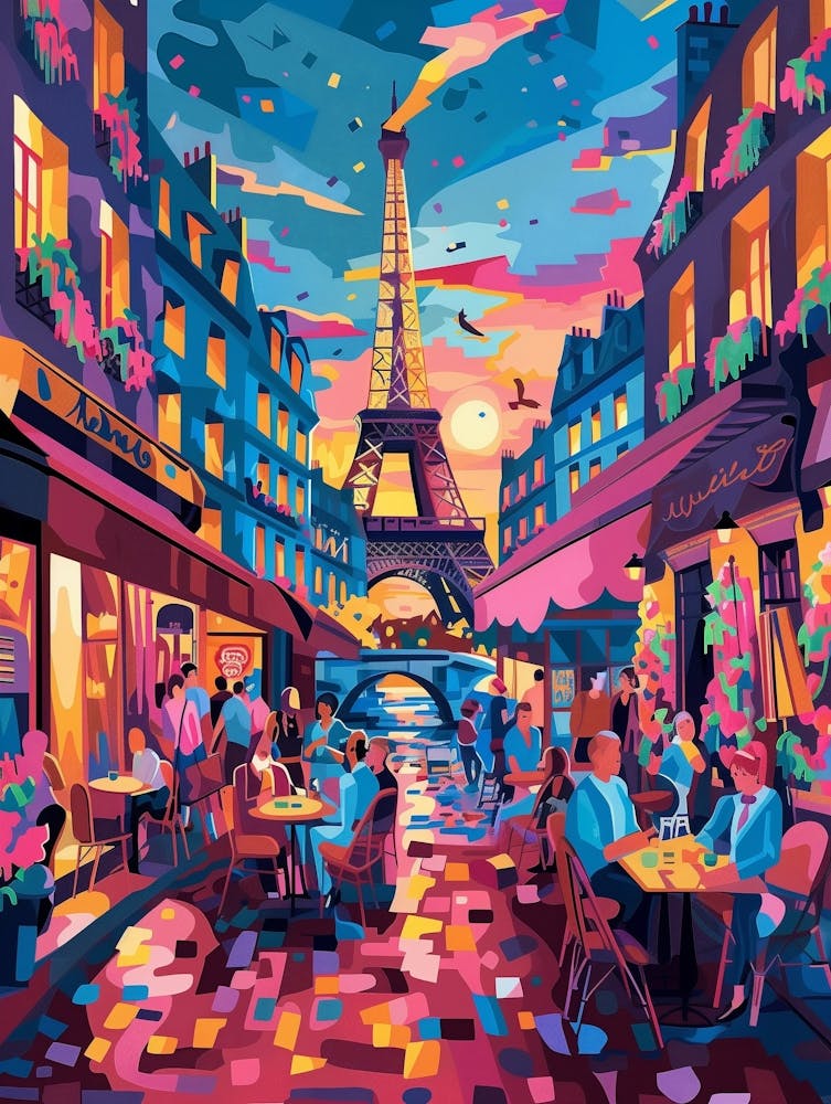 Paris La Nuit, Art Contemporain, Souvenir