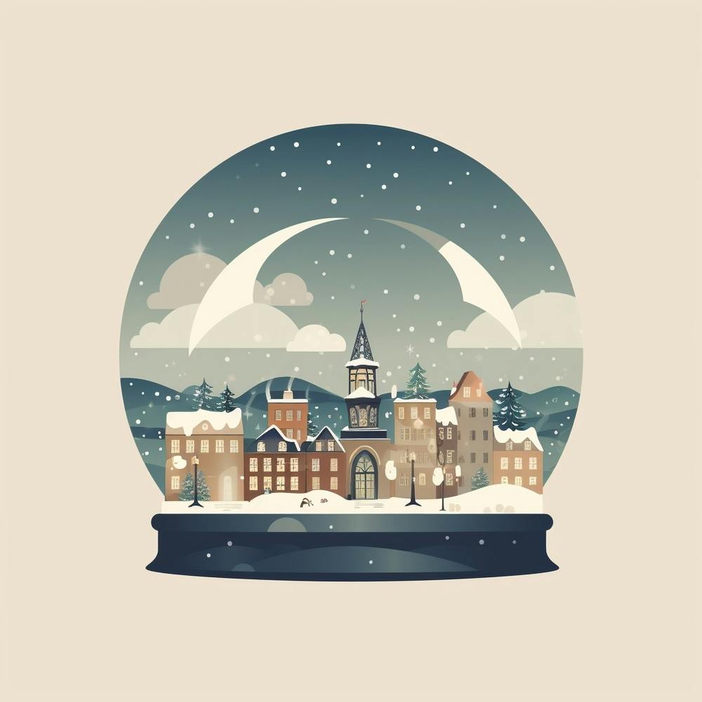 Reykjavik Iceland 2 Snowglobe