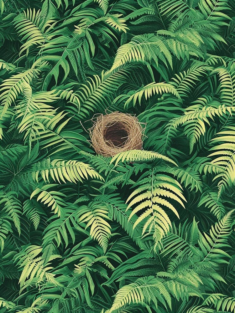 Pattern Poster Birds Nest Fern 4