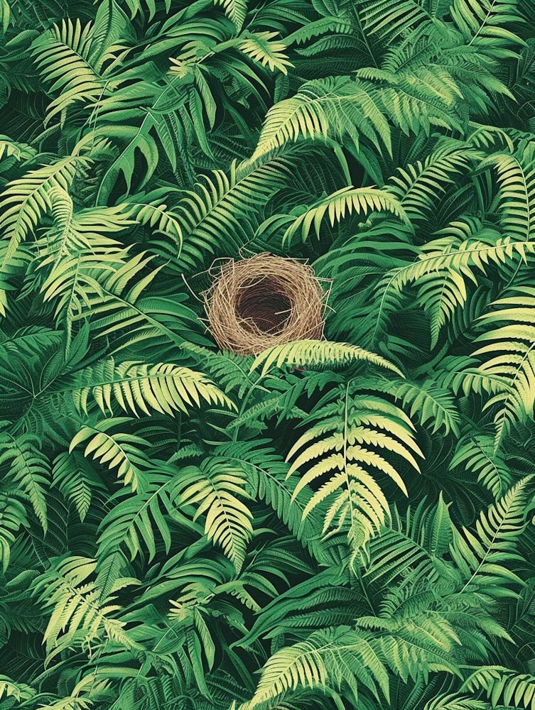 Pattern Poster Birds Nest Fern 4