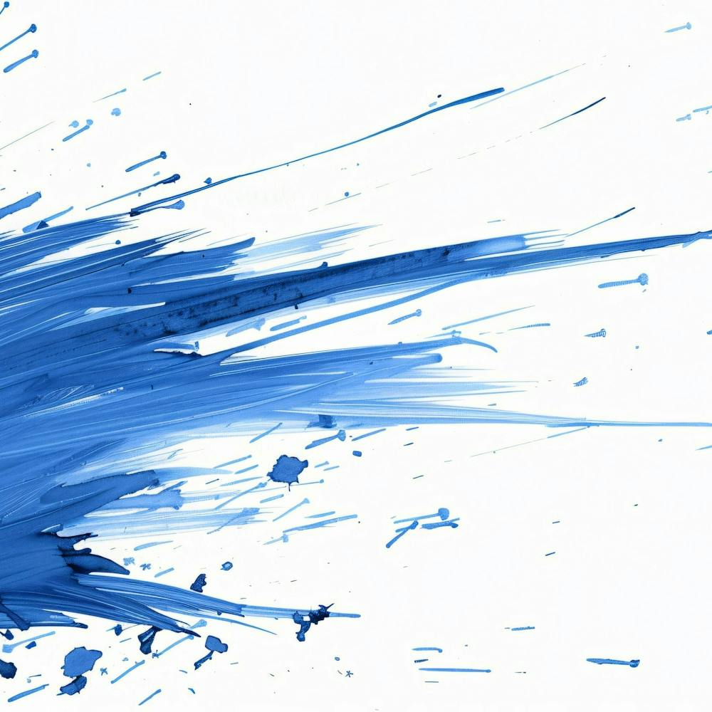 Blue Paint Splash