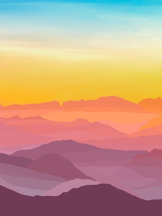 Wanderlust - Sunset In The Mountains