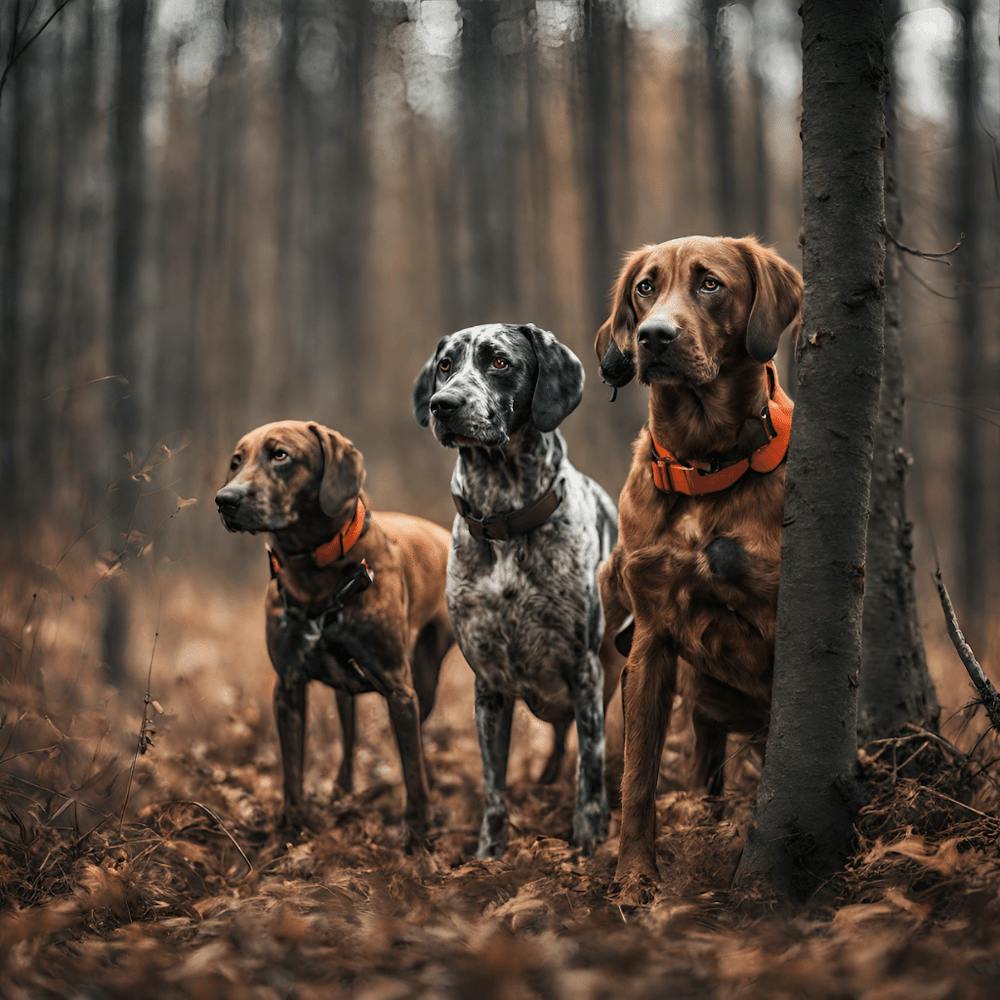 Three Dogs In The Woods 3