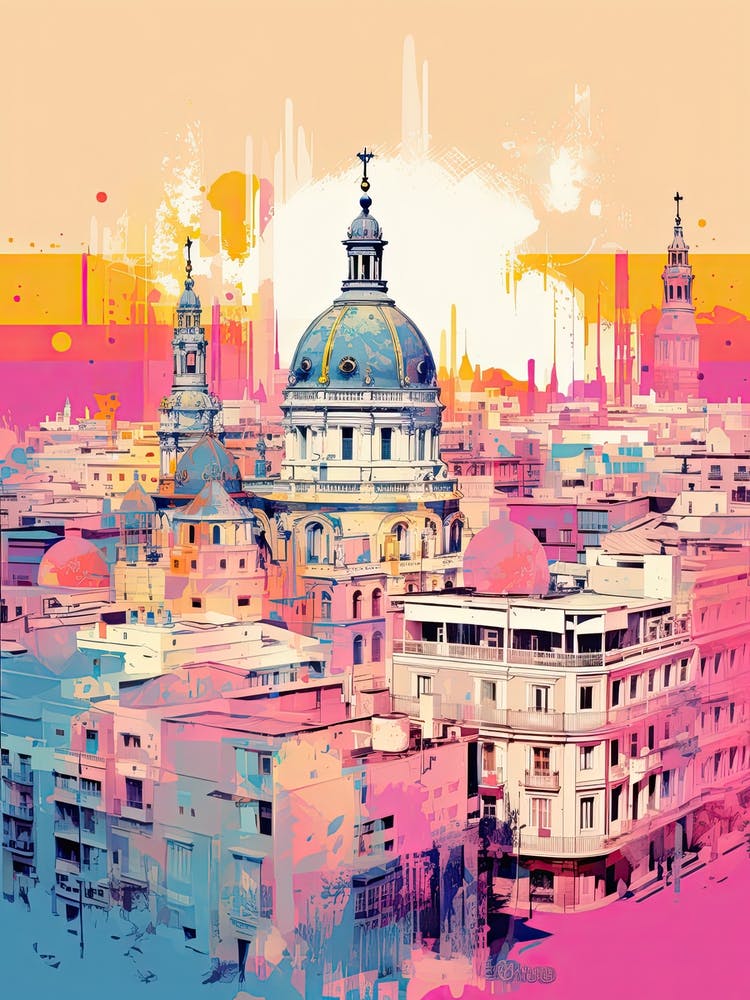 Madrid im Risograph-Stil 4