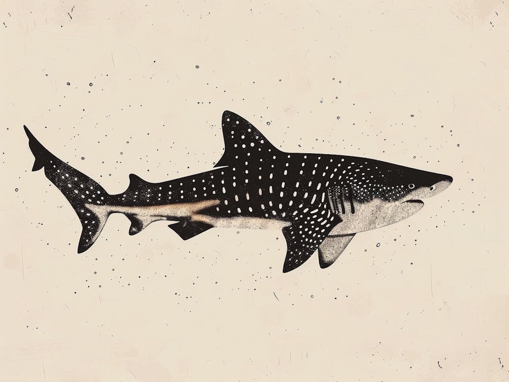 Zebra Shark Silhouette 3