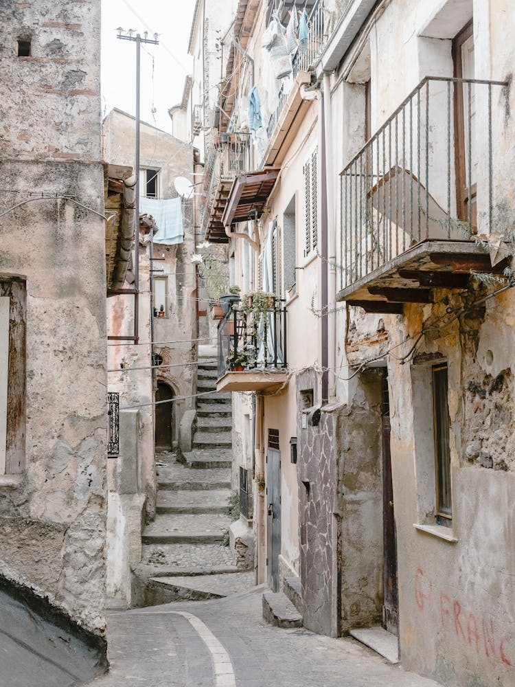 Alleyway In Calabria in Italy