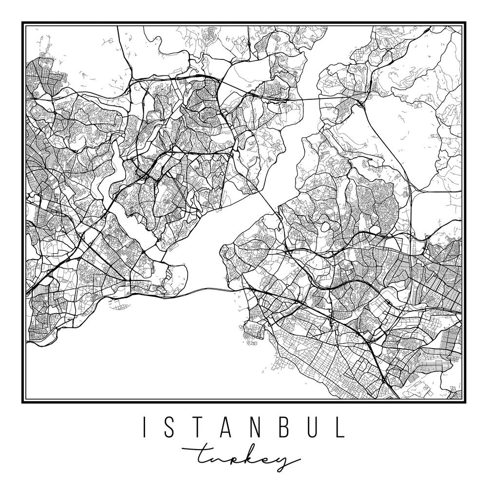 Istanbul Turkey Street Map