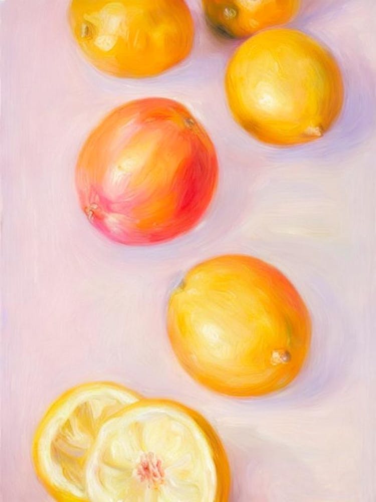 Lemon Painting Fruit