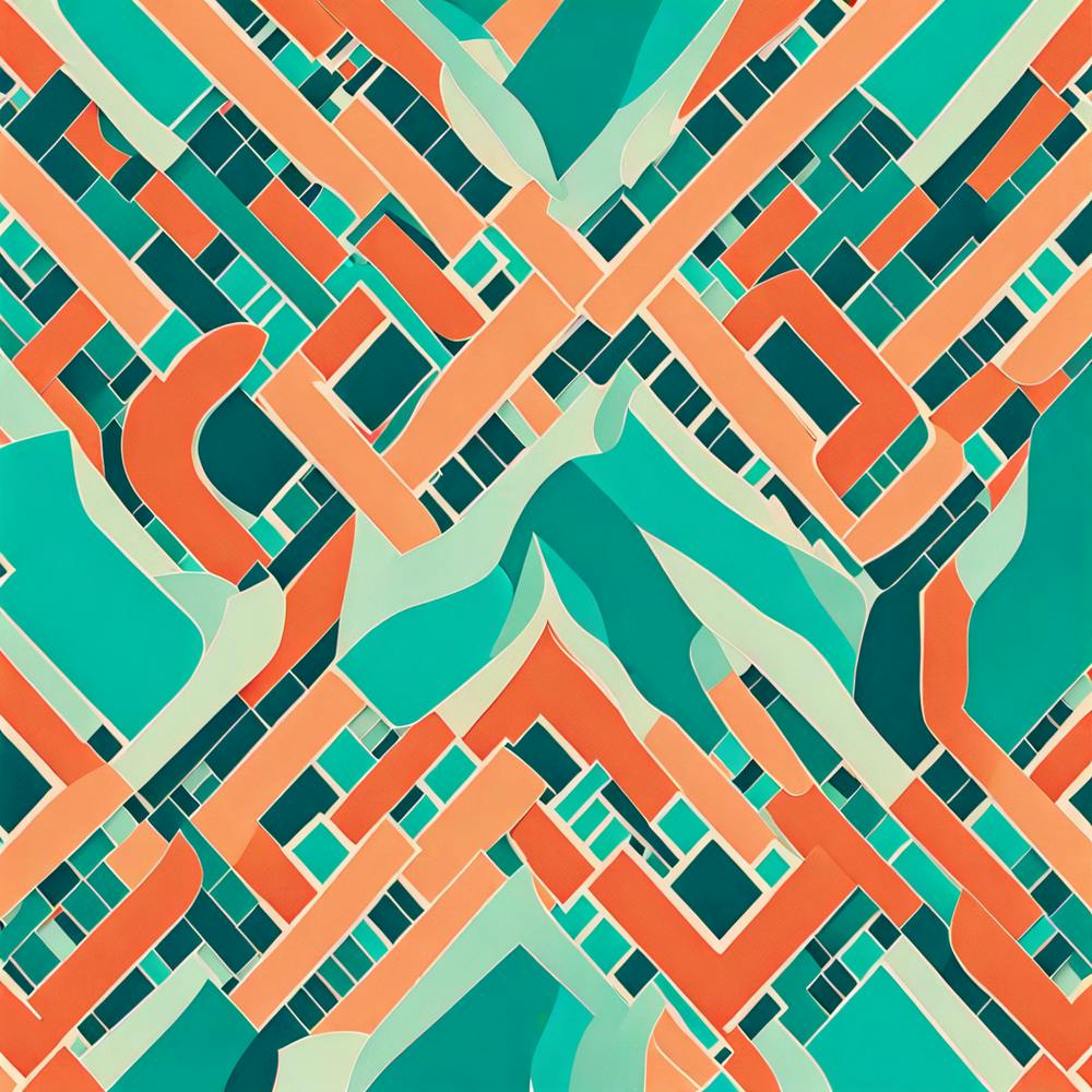 Abstract Pattern Art Inspired By The Dynamic Spirit Of Miami's Streets, Miami murals abstract art, 105