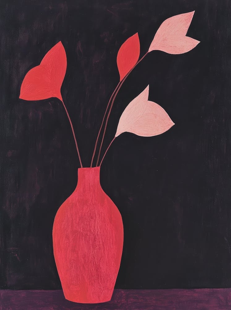 Red Vase