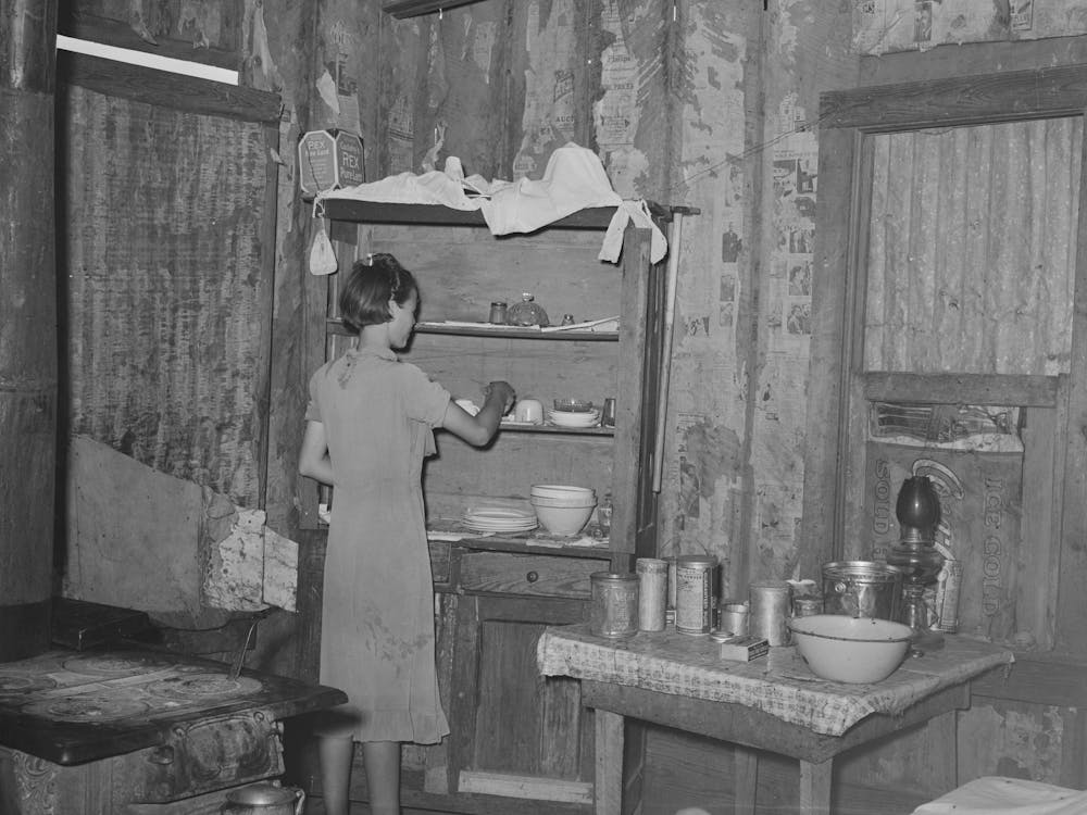 Kitchen Of Tenant Farmer Near Warner, Oklahoma By Russell Lee 1