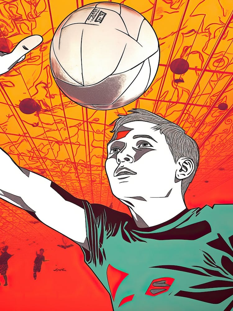 Volleyball Pop Art 1