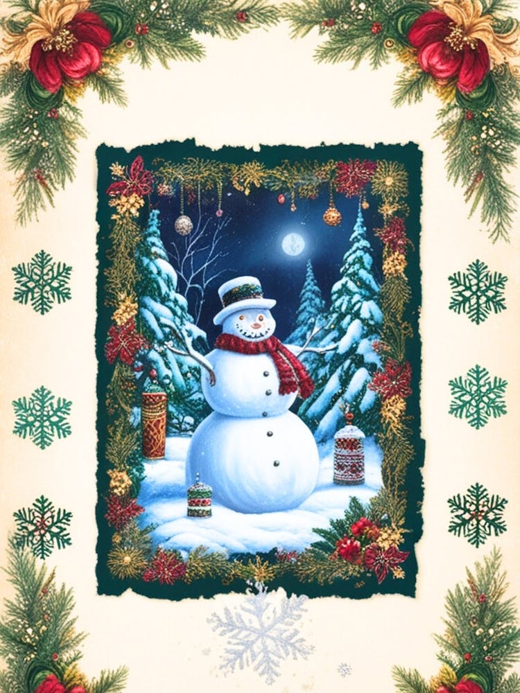 William Morris Snowman