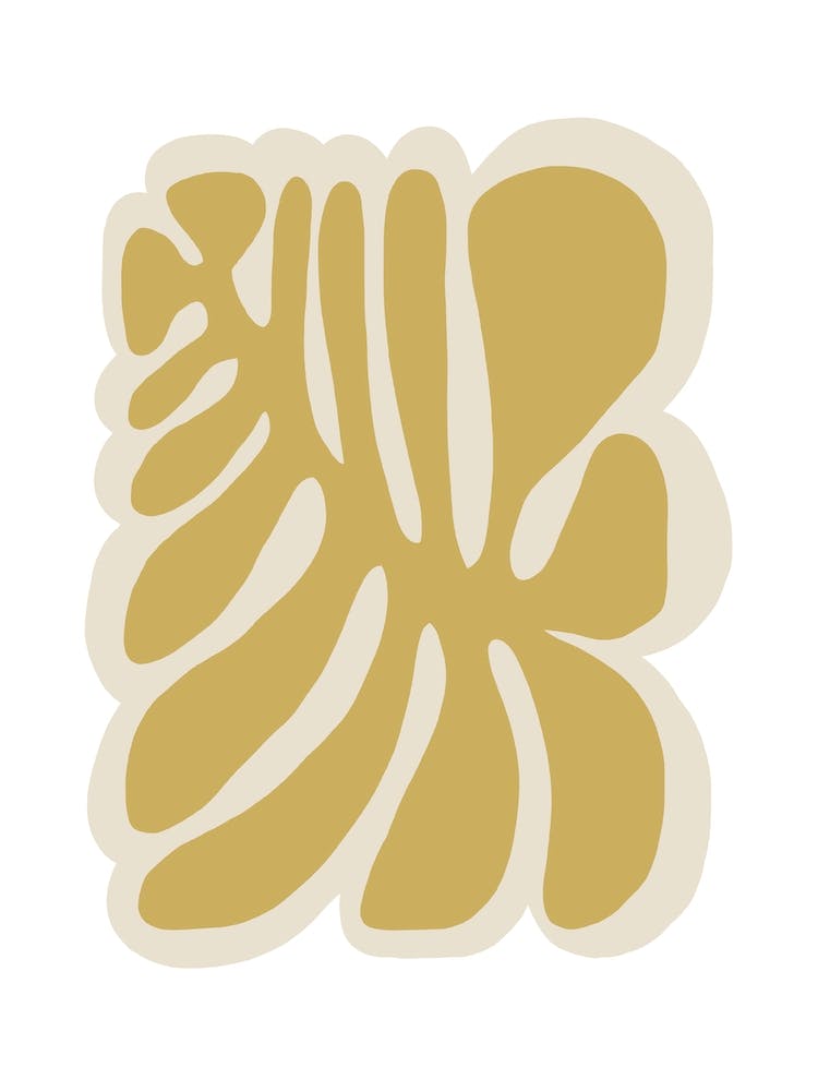 Bold Floral Ochre