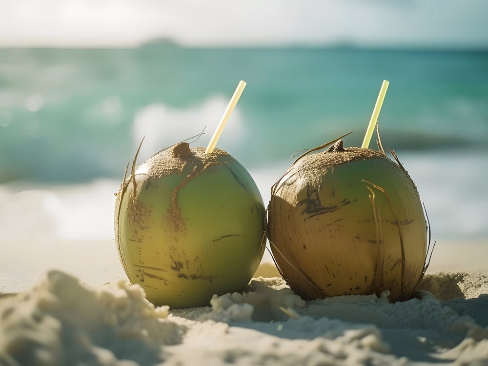 Coconuts On The Beach