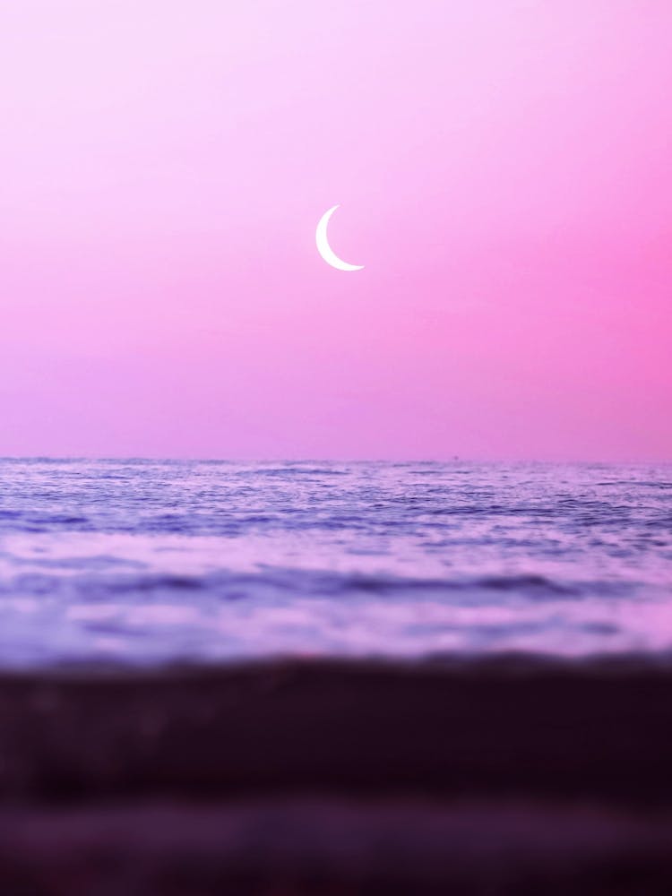 Aesthetic Moon Beach