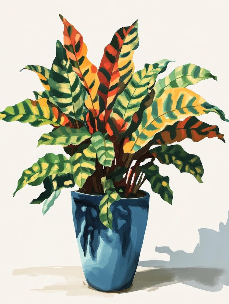 Plant In A Blue Pot 2