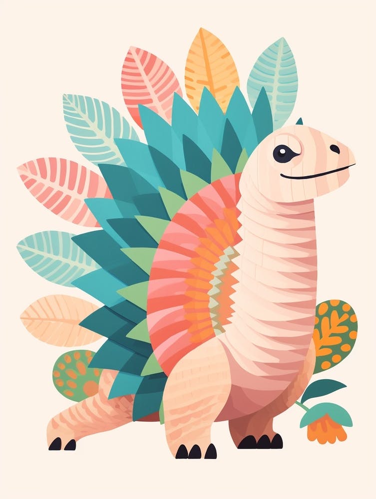 Colourful Dinosaur Dimetrodon 2