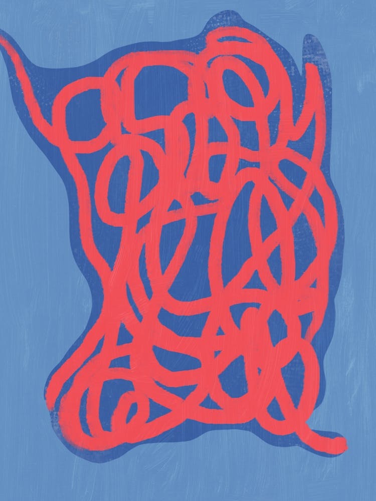 Red And Blue abstract