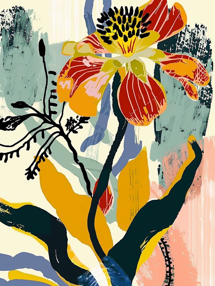 Colourful Flower Illustration Buttercup 1