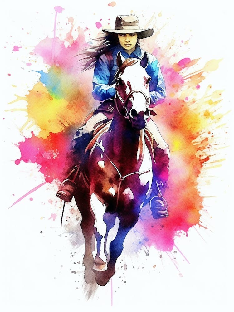Cowgirl Racing Tie Dye