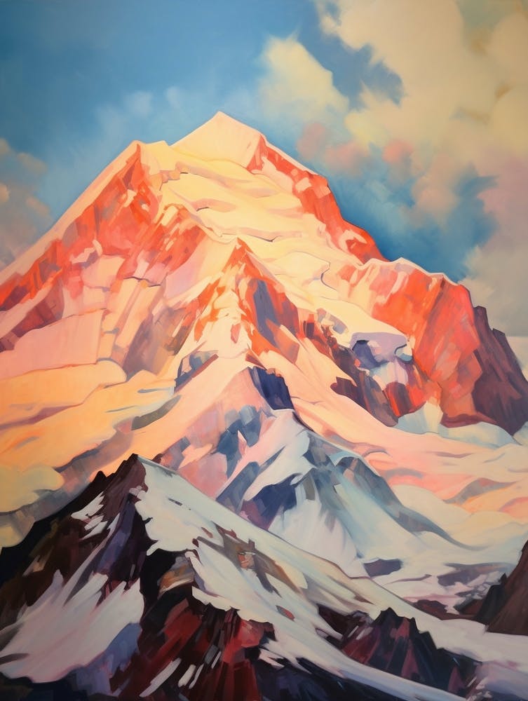 Mount Foraker Usa 2 Mountain Painting