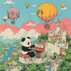 Panda In The Sky