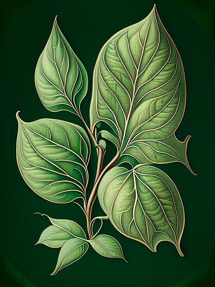 Jasmine Leaf Vintage Botanical 2