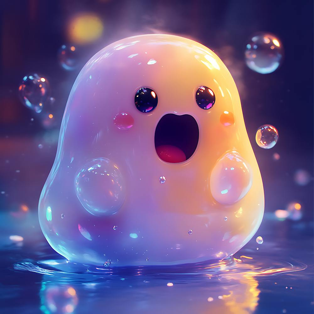 Funny Bouncing Slime Creature