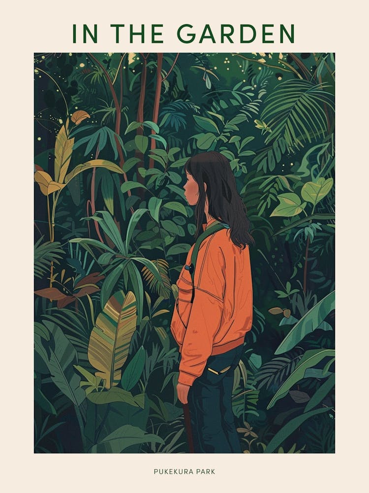 In The Garden Poster Pukekura Park New Zealand 4