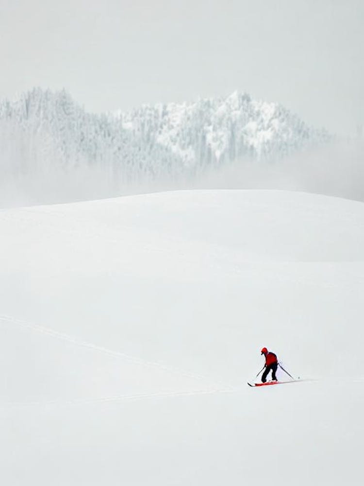 Châtel, France Minimal Skiing Poster