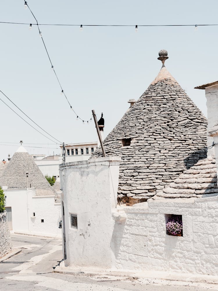 Traditional Trulli Houses In Puglia In Italy