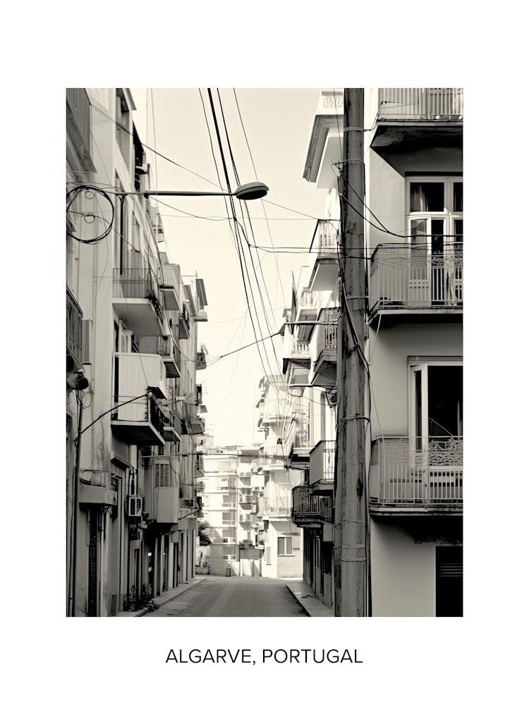 Poster Of Athens, Greece, Photography In Black And White 2