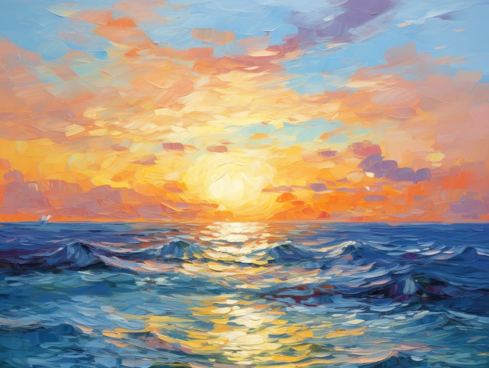 Sunset Over The Ocean 11