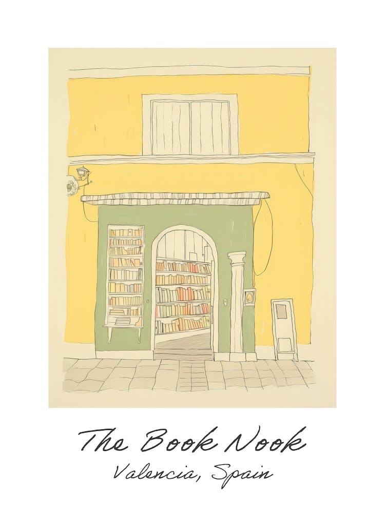 Valencia, Spain The Book Nook Pastel Colours 2 Poster