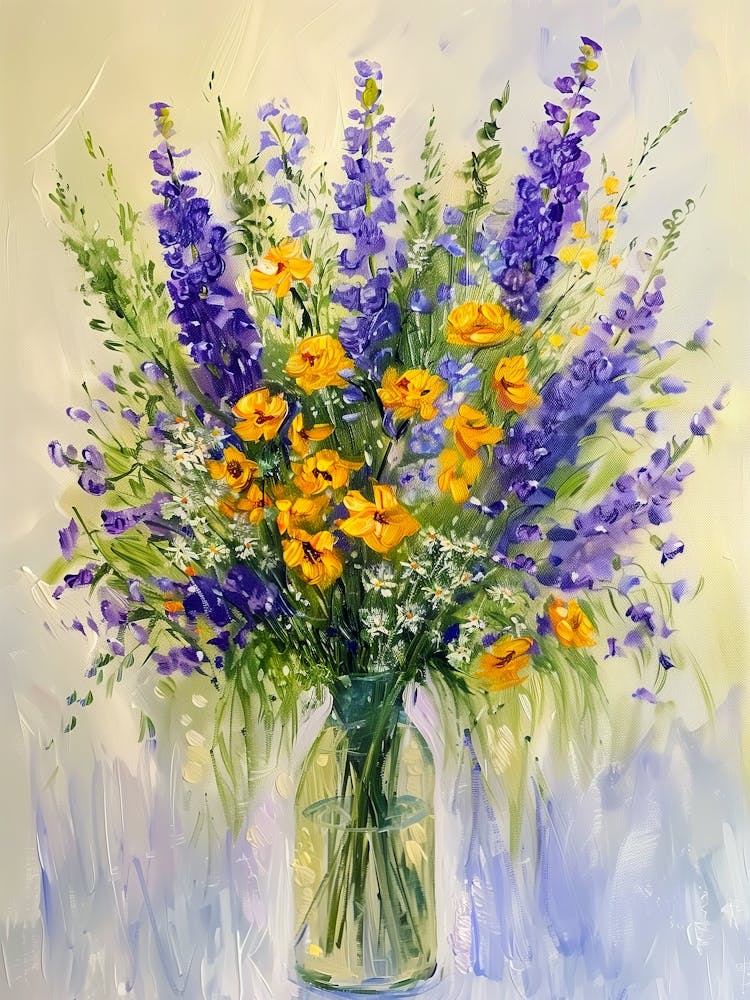 Flowers In A Vase nature flora art 1