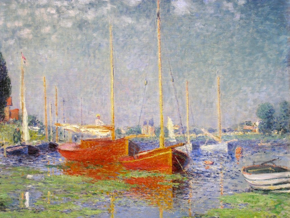 Red Boats At Argenteuil (1875), Claude Monet
