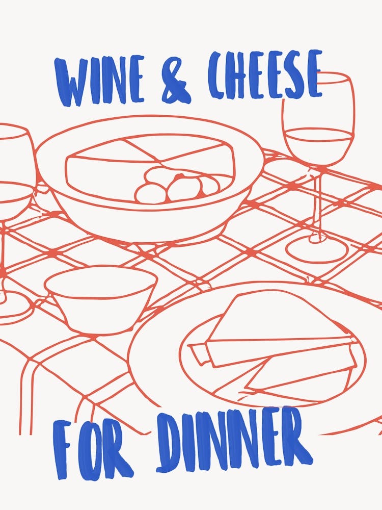 Vin et Fromage pour le Dîner