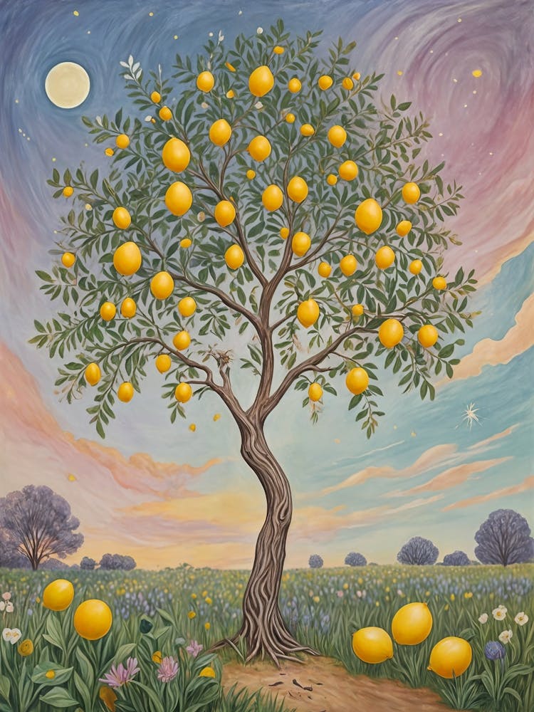 Whimsical Lemon Tree