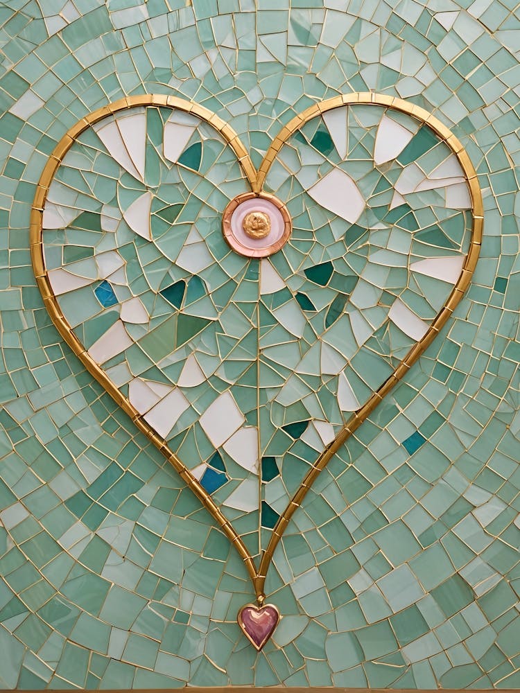 Blue Heart Mosaic