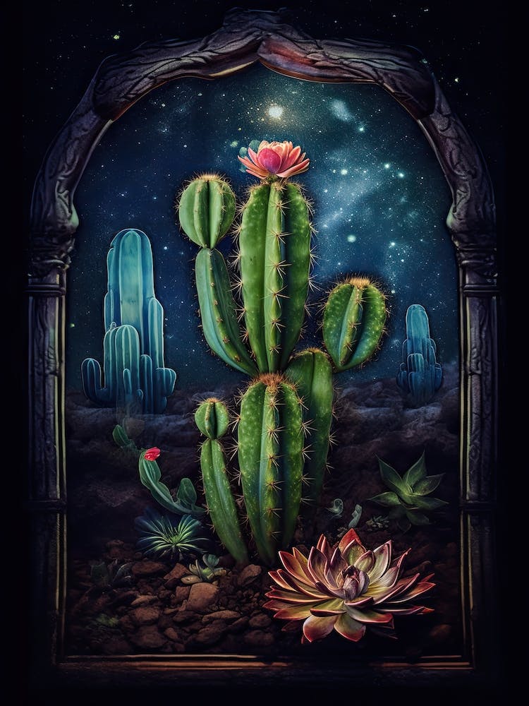 Queen Of The Night Cactus On A Window  4