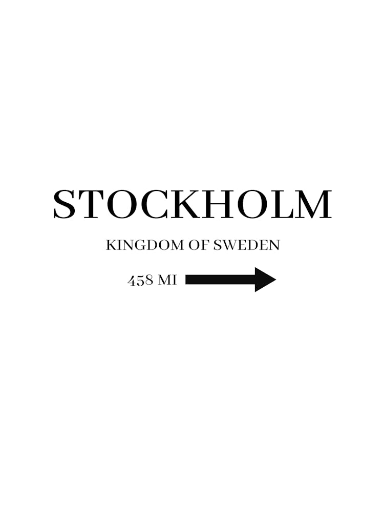 Stockholm Kingdom Of Sweden Prints