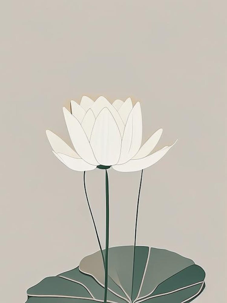 Water Lily Wildflower Simplicity