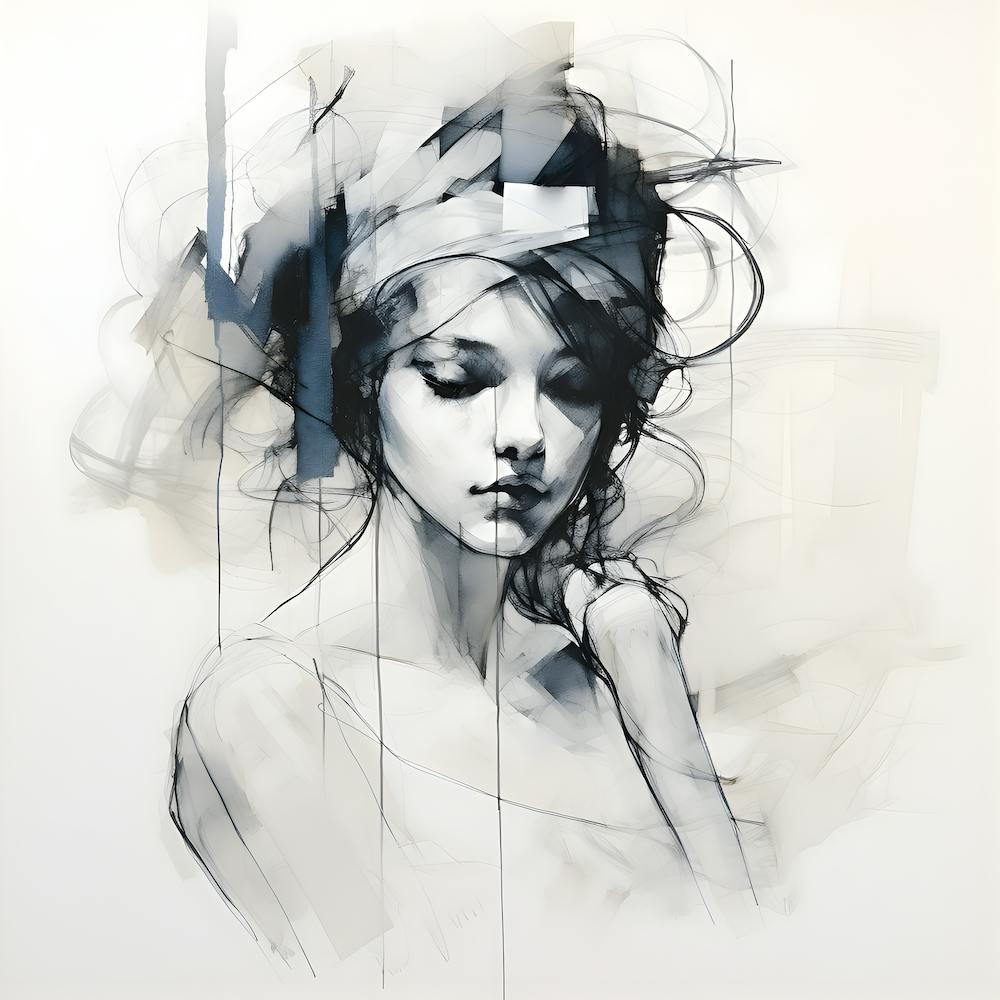 Modern Elegance: Nordic-Inspired Etching Art