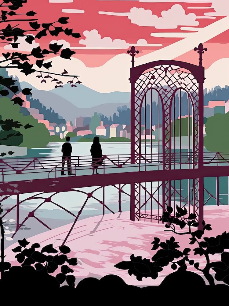 Iron Bridge England Colourful 1