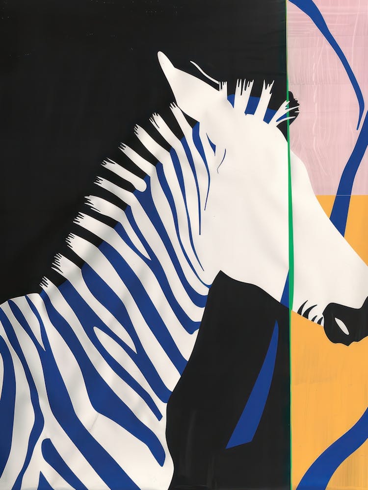 Zebra 3 Cut Out Collage