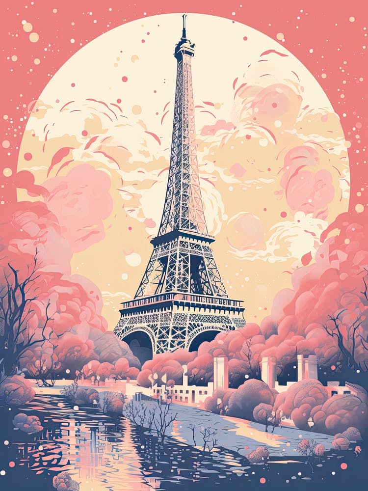 Paris In Risograph Style 4