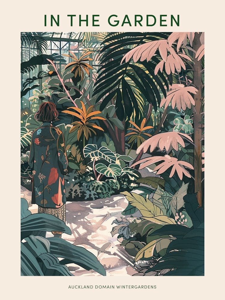 In The Garden Poster Auckland Domain Wintergardens New Zealand 2